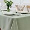 Rectangle Textured Waterproof Tablecloth – 52x70 Inch Spillproof, Wrinkle-Free Fabric Table Cover for Kitchen, Dining, Indoor & Outdoor Use, Sage Green